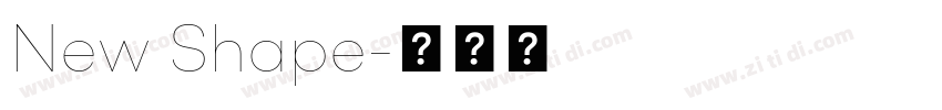 New Shape字体转换